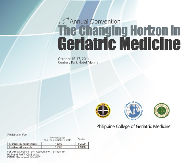 Philippine College Of Geriatric Medicine - 3rd Annual Convention