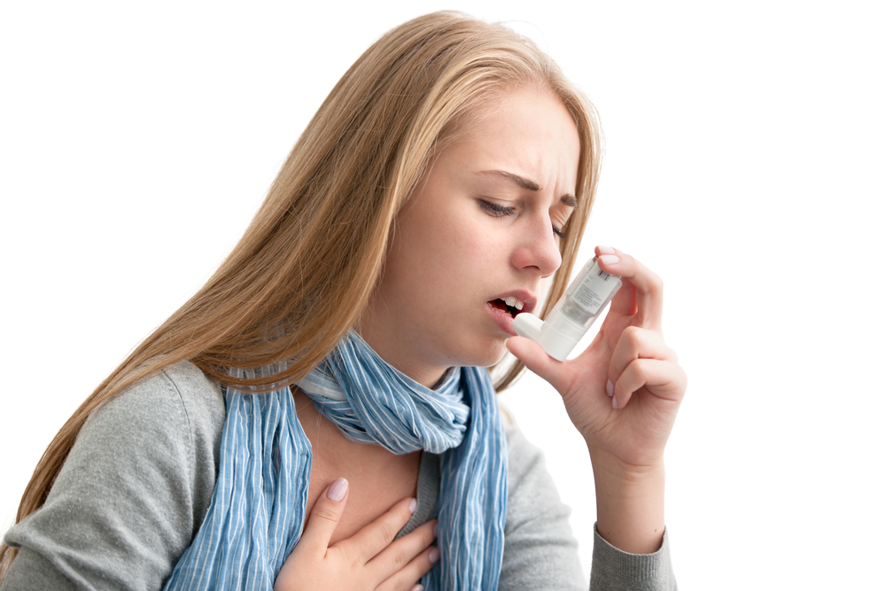 Rescue inhaler during asthma attack